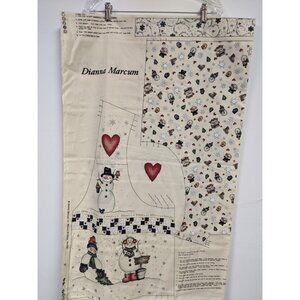 Christmas Vest Fabric Panel SNOW BUDDIES Dianna Marcum For Marcus Brothers S-XL